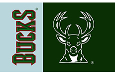 Milwaukee Bucks Wordmark Flag 3ft x 5ft Polyester NBA Milwaukee Bucks Banner Flying Size No